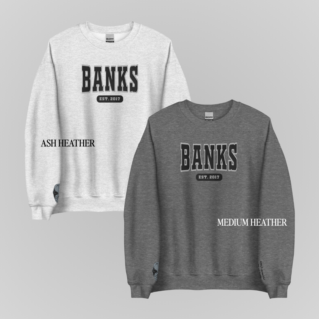 DEVIL'S NIGHT COLLEGIATE EMBROIDERED CREWNECKS *KAI x BANKS EDITION