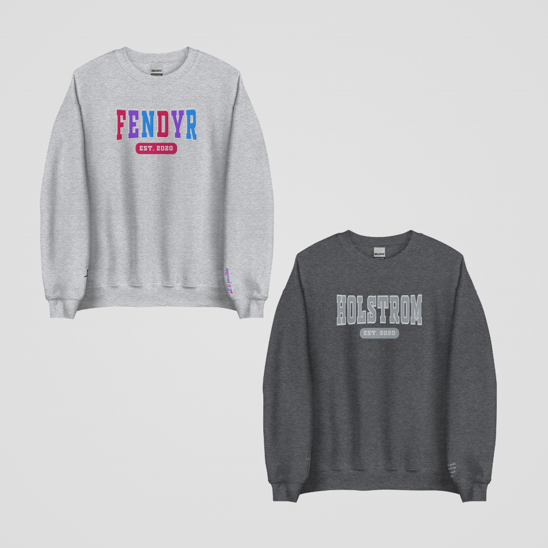 CRESCENT CITY COLLEGIATE EMBROIDERED CREWNECKS *ITHAN x DANIKA (PACK OF WOLVES) EDITION