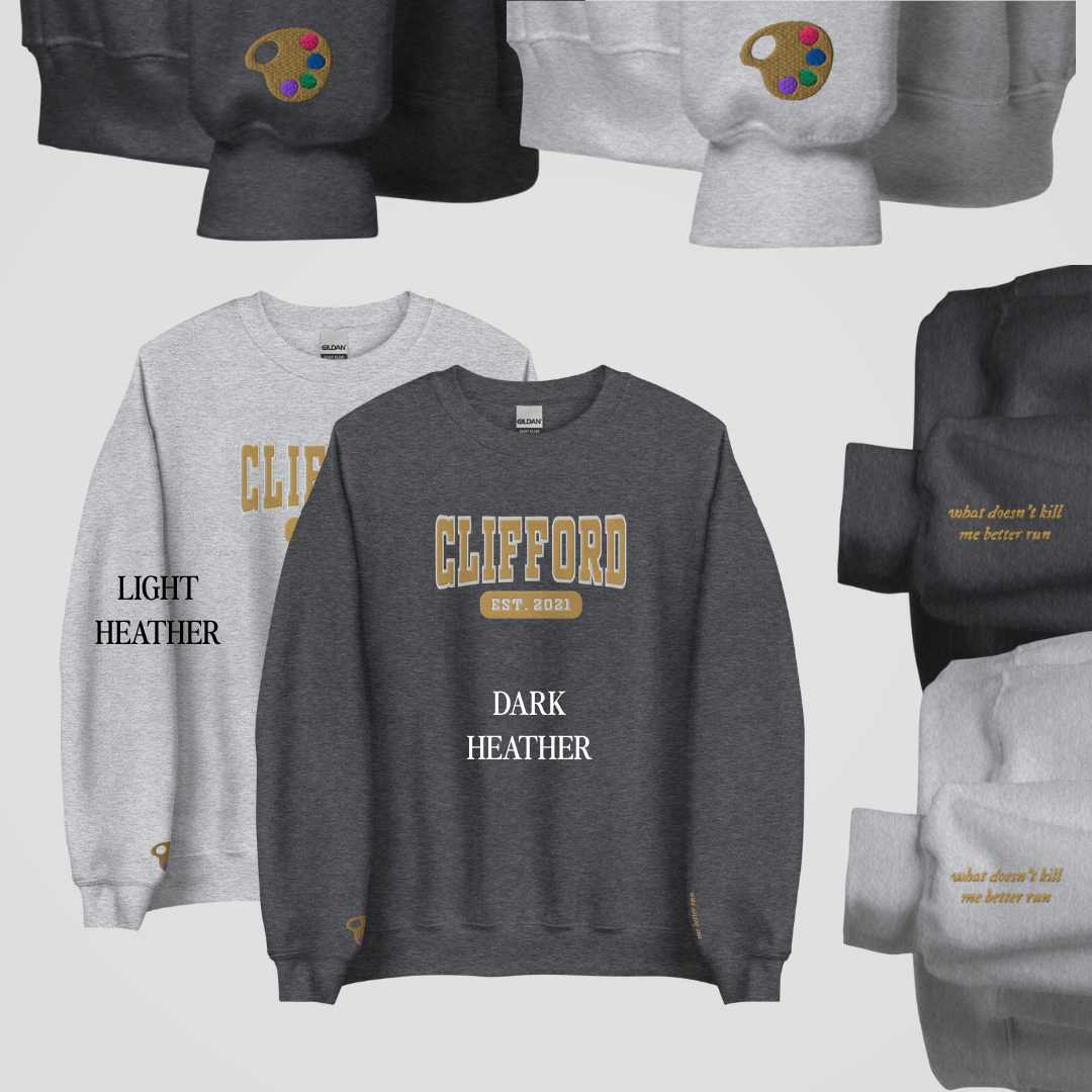 ROYAL ELITE COLLEGIATE EMBROIDERED CREWNECKS *LEVI x ASTRID EDITION