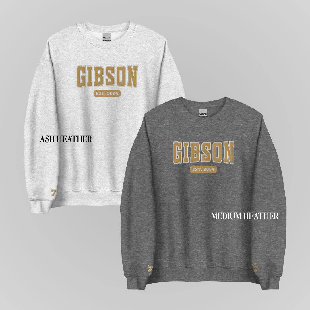 TOMMEN COLLEGIATE EMBROIDERED CREWNECKS *GIBSIE x CLAIRE EDITION