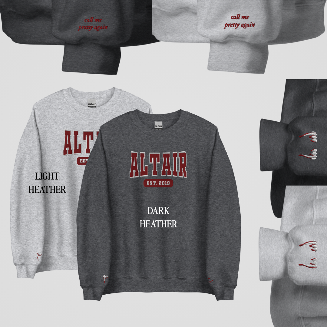 ZODIAC ACADEMY COLLEGIATE EMBROIDERED CREWNECKS *SETH x CALEB EDITION