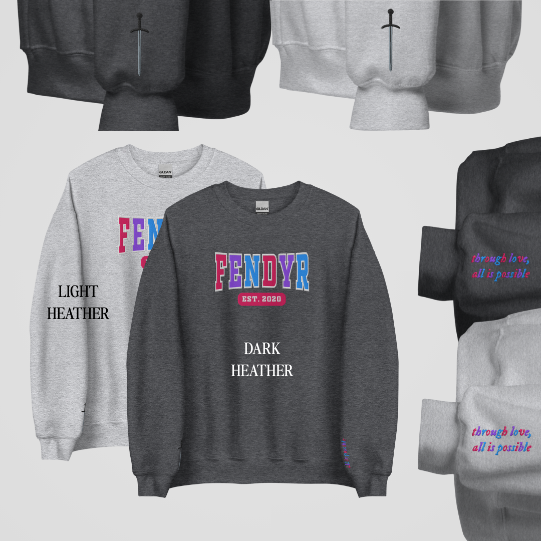 CRESCENT CITY COLLEGIATE EMBROIDERED CREWNECKS *ITHAN x DANIKA (PACK OF WOLVES) EDITION