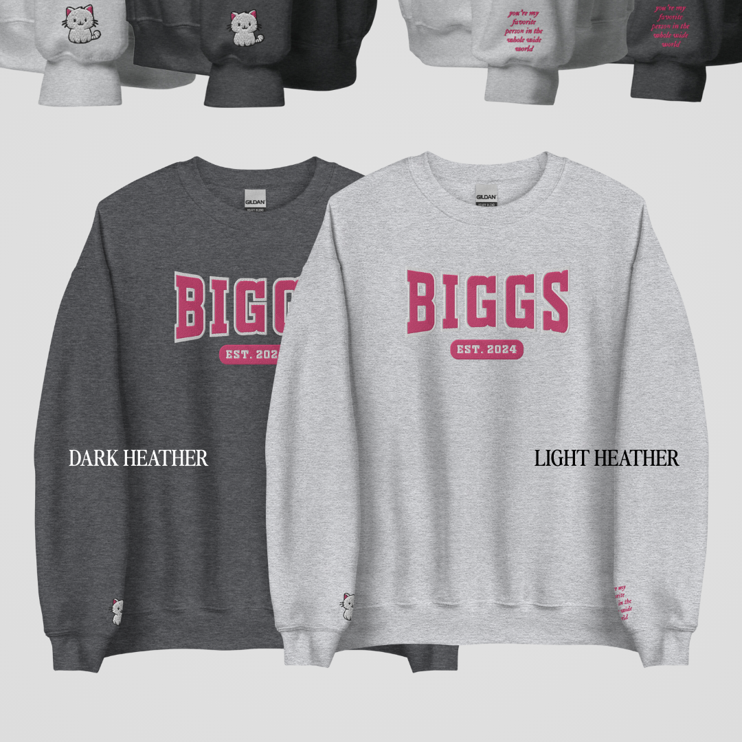 TOMMEN COLLEGIATE EMBROIDERED CREWNECKS *GIBSIE x CLAIRE EDITION