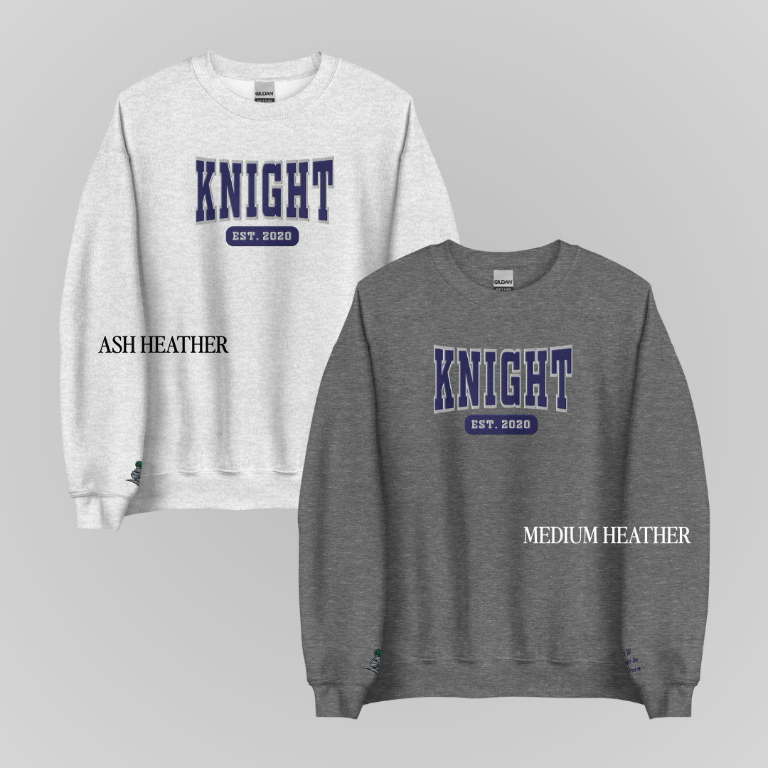 ROYAL ELITE COLLEGIATE EMBROIDERED CREWNECKS *XANDER x KIM EDITION