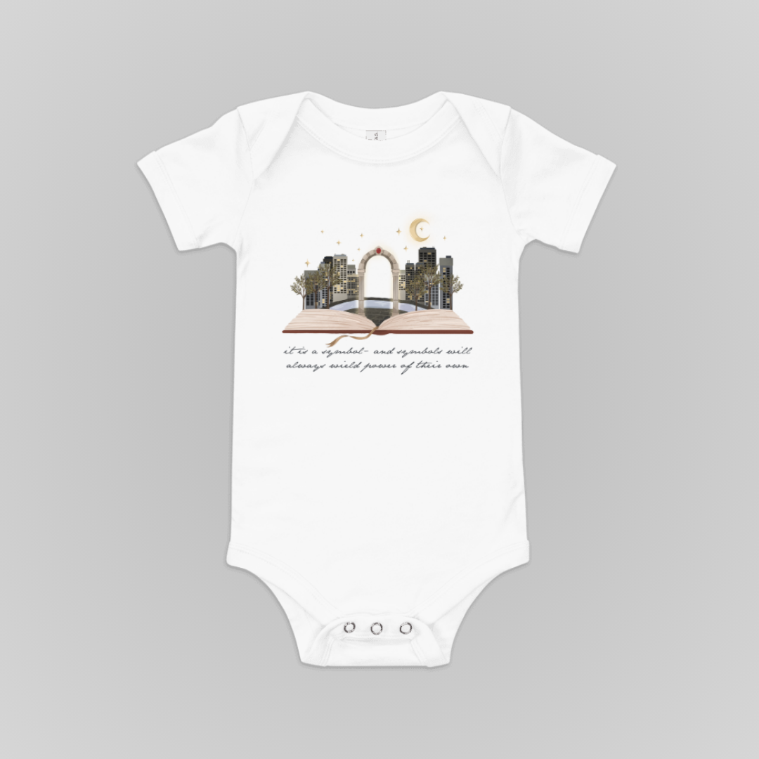 SARAH J MAAS BOOK WORLDS BABY ONESIES