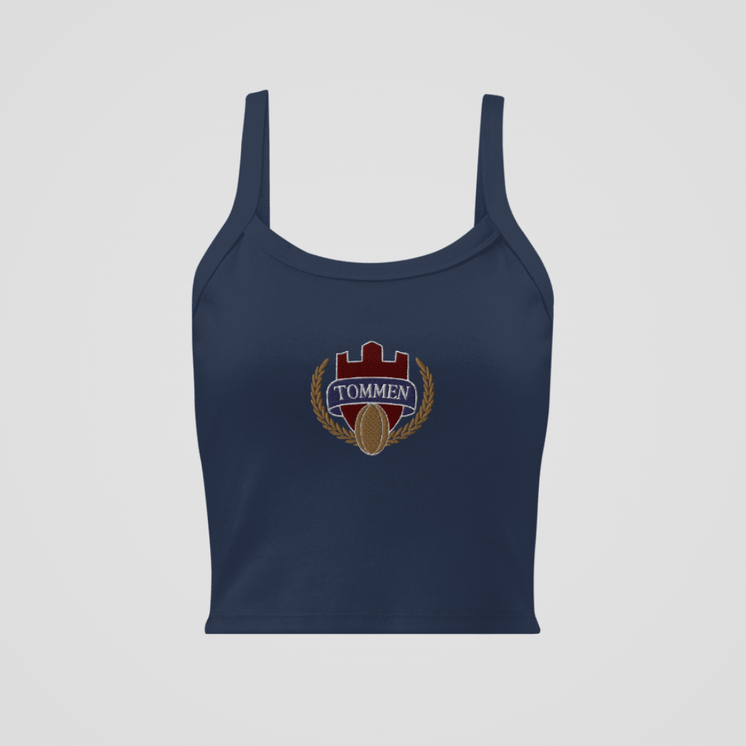 TOMMEN COLLEGE EMBROIDERED BABY TANK