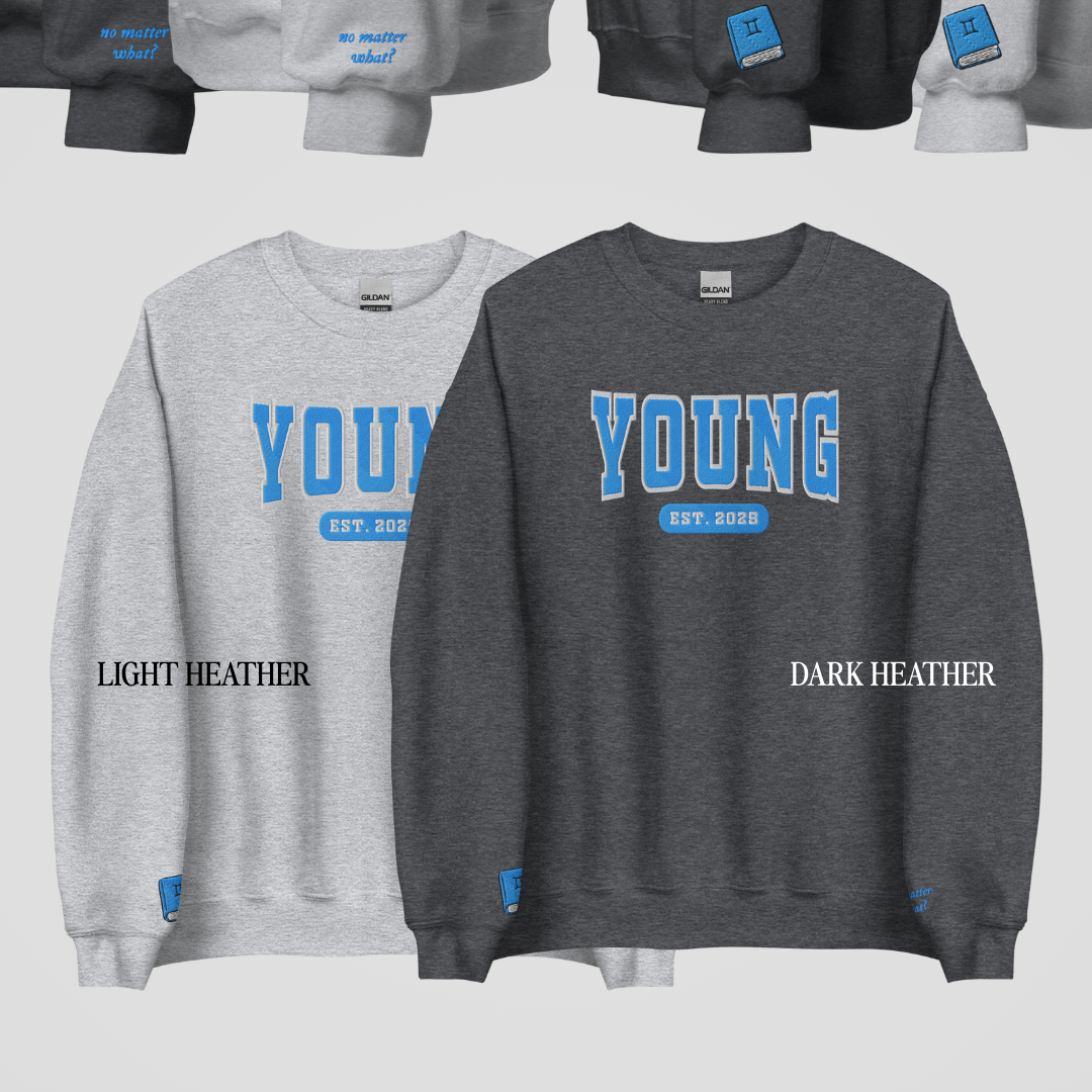 TOMMEN COLLEGIATE EMBROIDERED CREWNECKS *HUGHIE x LIZZIE EDITION