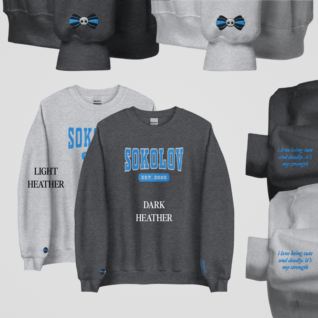LEGACY OF GODS COLLEGIATE EMBROIDERED CREWNECKS *LANDON x MIA EDITION