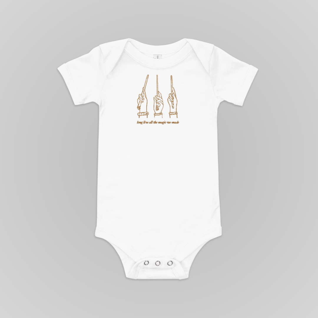 LONG LIVE EMBROIDERED BABY ONESIE