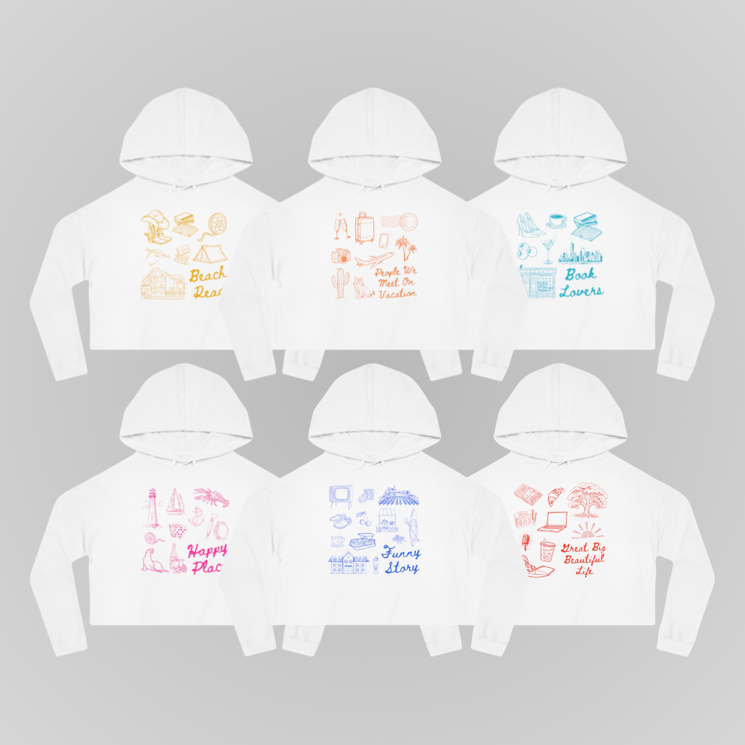 EMHEN GIRLIE CROP HOODIES (ALL BOOKS)