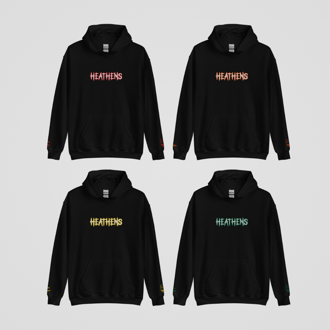 HEATHENS EMBROIDERED HOODIE