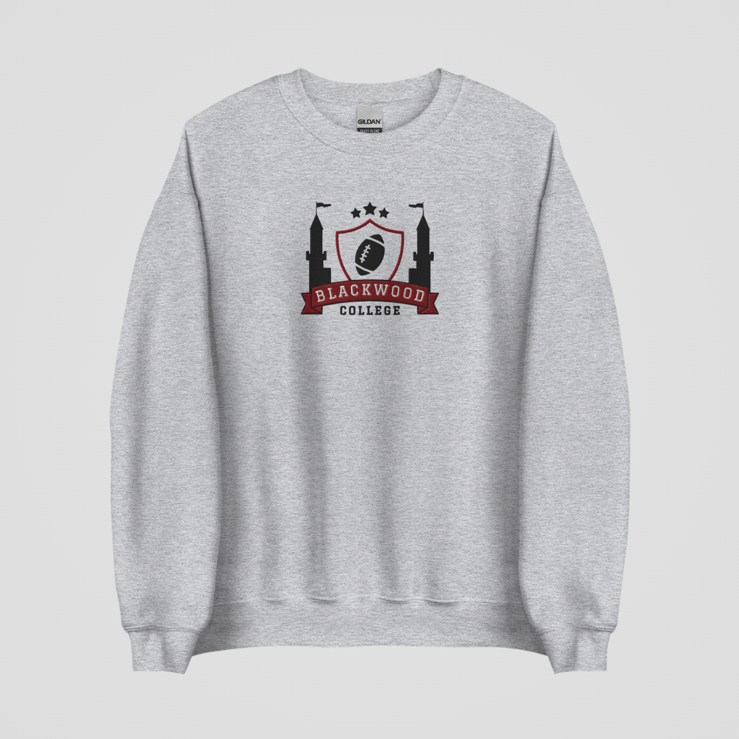 BLACKWOOD COLLEGE EMBROIDERED CREWNECK