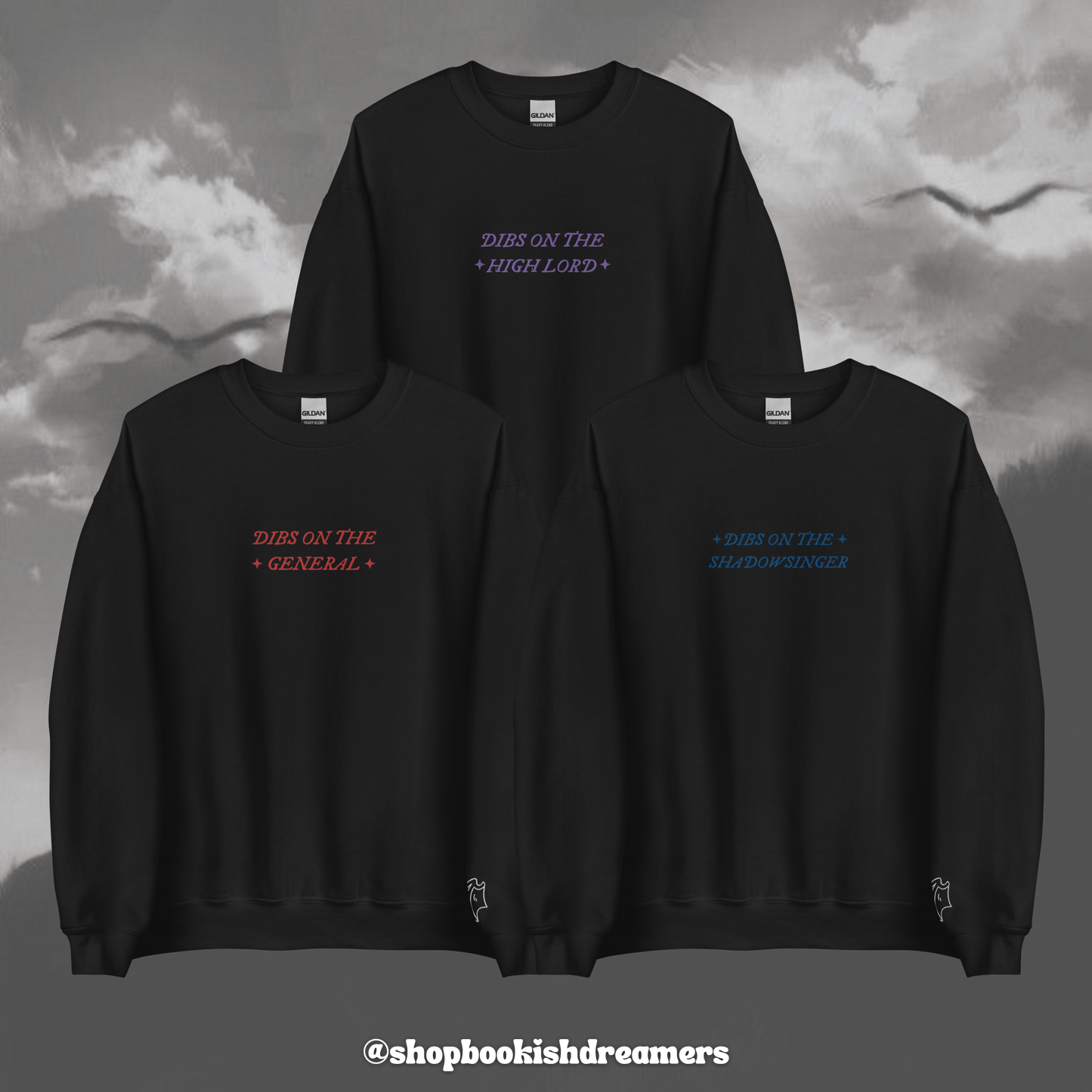 DIBS ON THE HIGH LORD EMBROIDERED CREWNECK
