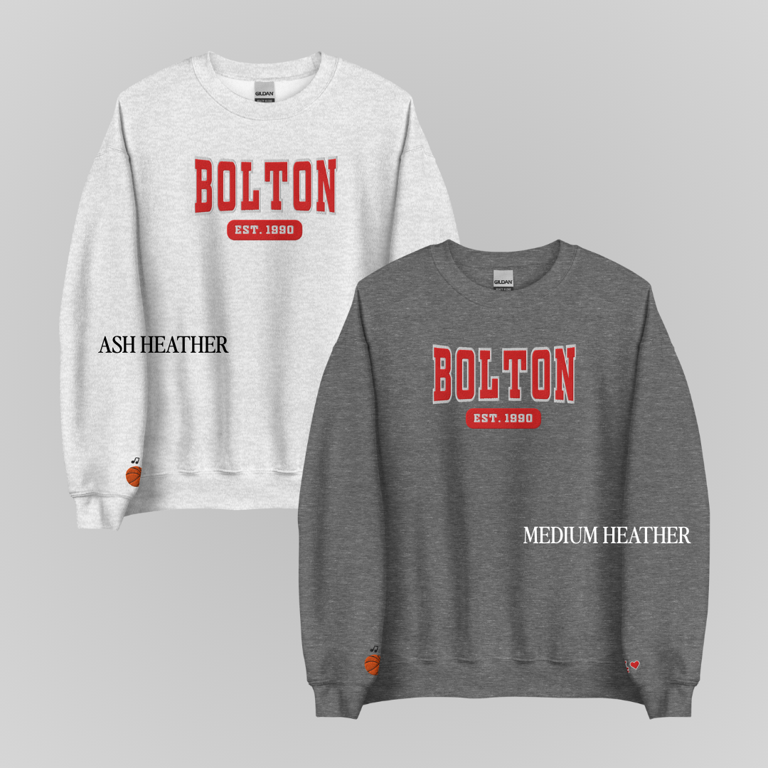 HSM COLLEGIATE EMBROIDERED CREWNECK *BOLTON EDITION