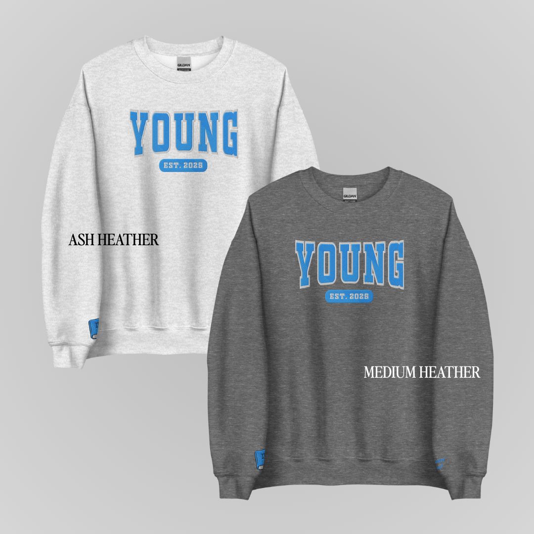 TOMMEN COLLEGIATE EMBROIDERED CREWNECKS *HUGHIE x LIZZIE EDITION
