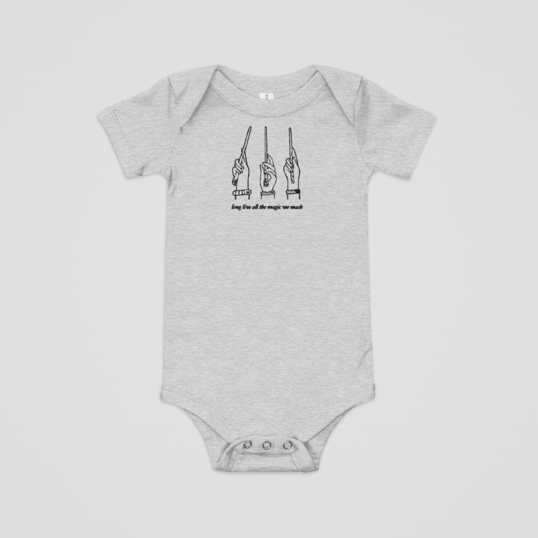 LONG LIVE EMBROIDERED BABY ONESIE