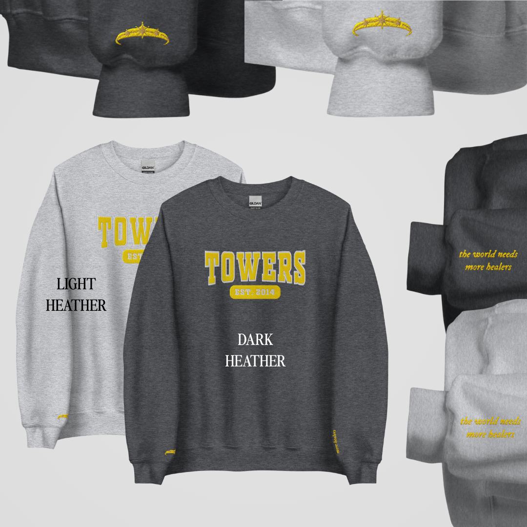 THRONE OF GLASS COLLEGIATE EMBROIDERED CREWNECKS *CHAOL x YRENE EDITION