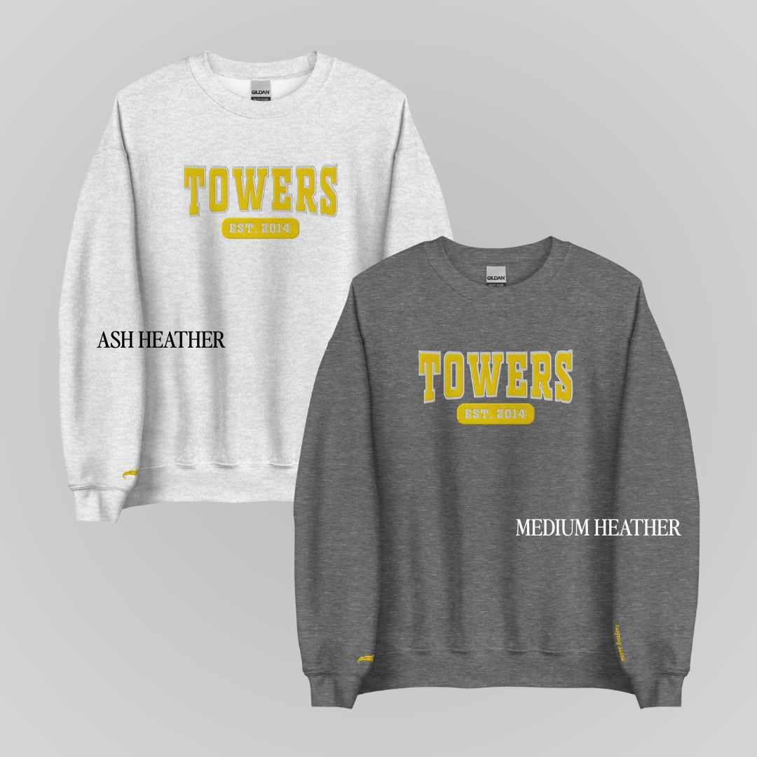 THRONE OF GLASS COLLEGIATE EMBROIDERED CREWNECKS *CHAOL x YRENE EDITION