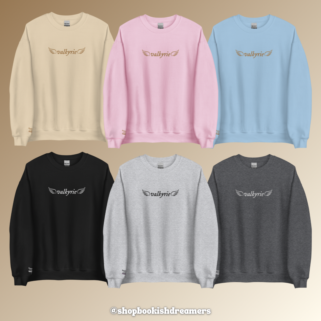 VALKYRIE EMBROIDERED CREWNECK