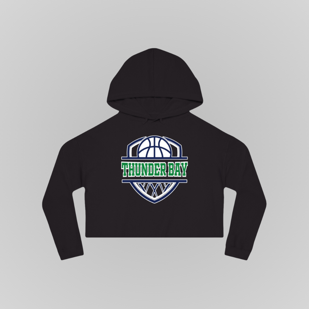THUNDER BAY BASKETBALL WORKOUT CROP HOODIE