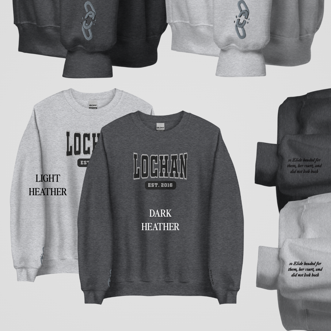 THRONE OF GLASS COLLEGIATE EMBROIDERED CREWNECKS *LORCAN x ELIDE EDITION