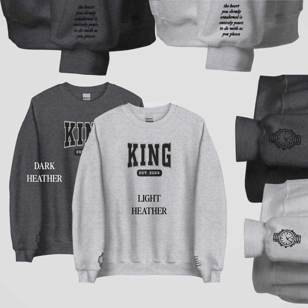 LEGACY OF GODS COLLEGIATE EMBROIDERED CREWNECKS *ELI x AVA EDITION