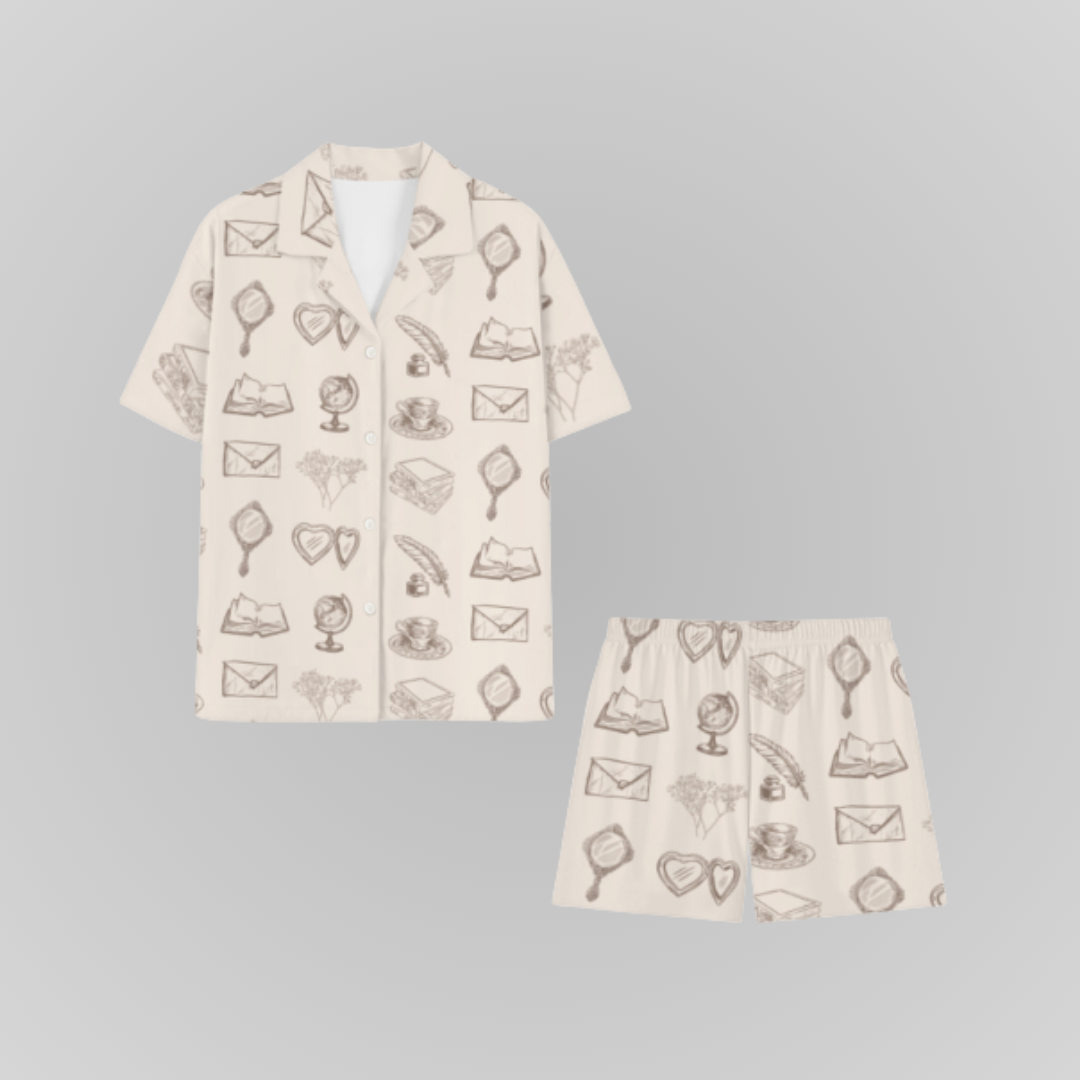 THE ACADEMIA GIRL PAJAMA SHORTS SETS