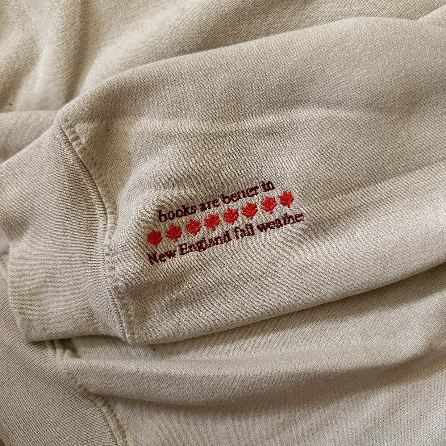 NEW ENGLAND BOOK CLUB EMBROIDERED CREWNECK