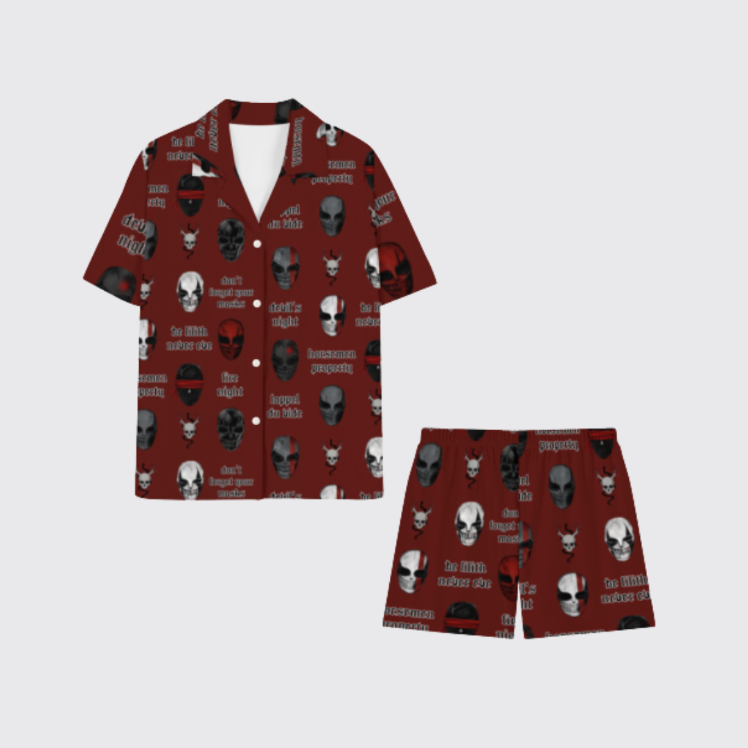 DEVIL'S NIGHT PAJAMA SHORTS SETS