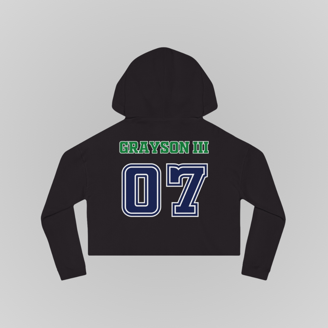 THUNDER BAY BASKETBALL WORKOUT CROP HOODIE