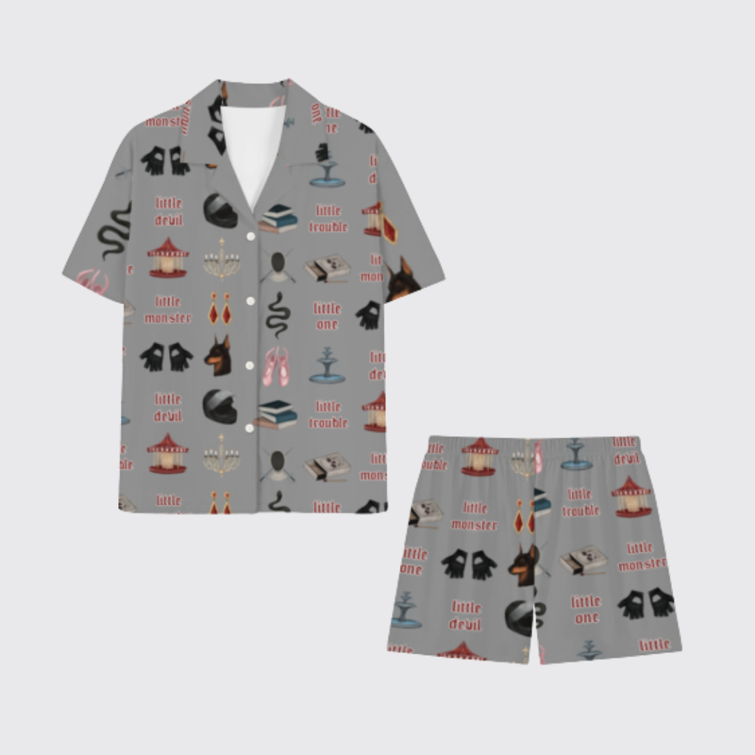 DEVIL'S NIGHT PAJAMA SHORTS SETS