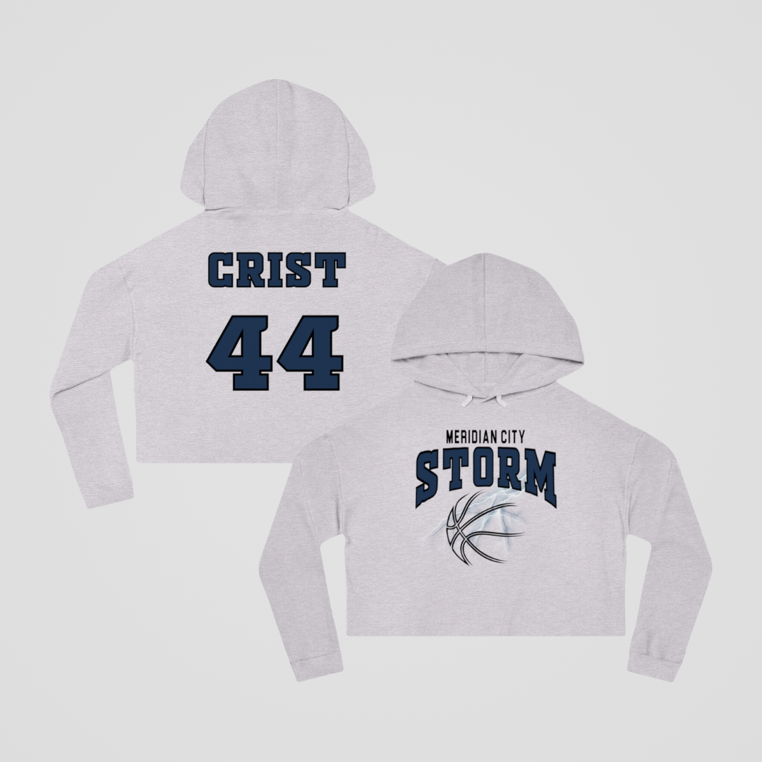MERIDIAN CITY STORM WORKOUT CROP HOODIE