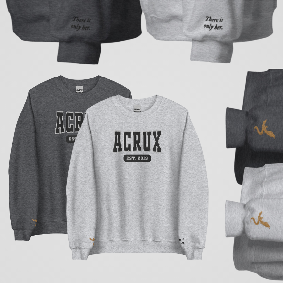 COLLEGIATE EMBROIDERED CREWNECK *ZODIAC ACADEMY EDITION
