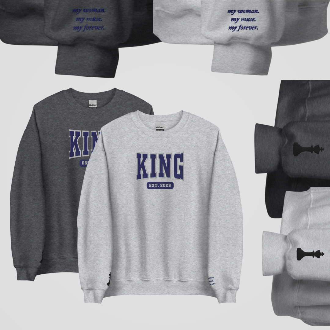 COLLEGIATE EMBROIDERED CREWNECK *ELITES x LEGACY OF GODS EDITION