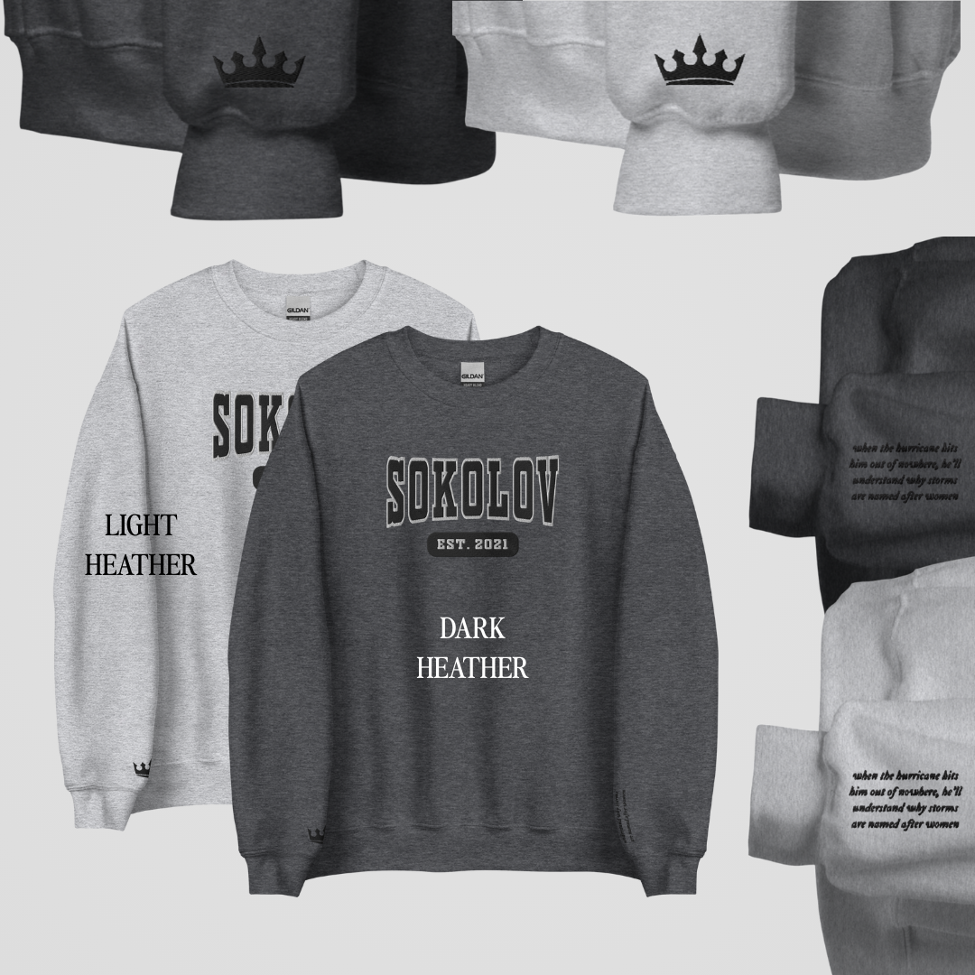 BRATVA COLLEGIATE EMBROIDERED CREWNECKS *KYLE x RAI EDITION