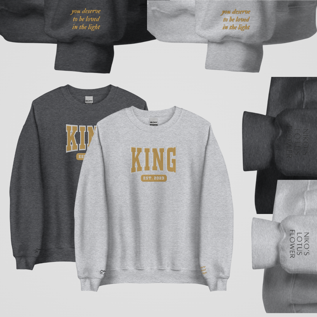COLLEGIATE EMBROIDERED CREWNECK *ELITES x LEGACY OF GODS EDITION