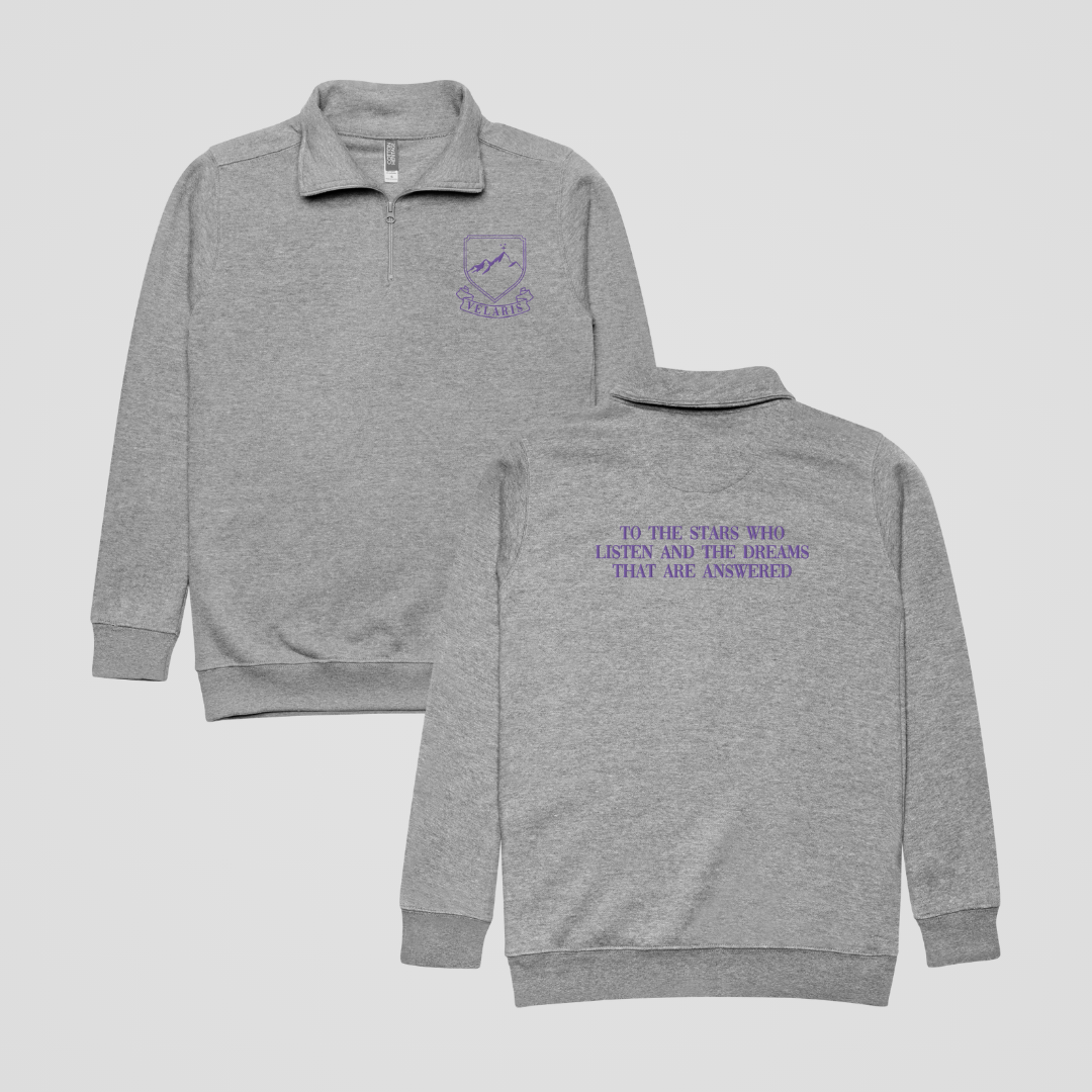 MAASVERSE LOCATIONS EMBROIDERED FLEECE QUARTER-ZIP JACKET