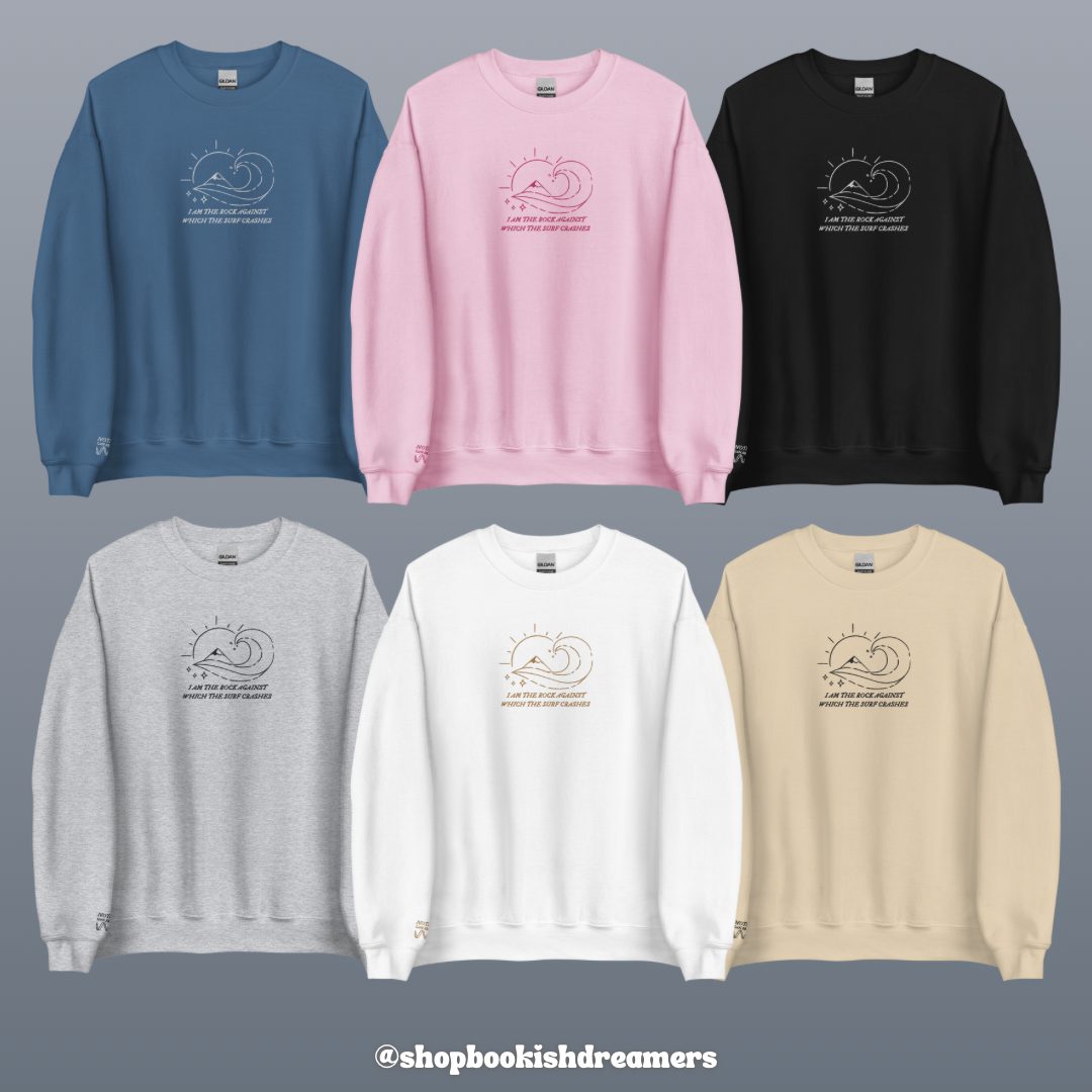NOTHING CAN BREAK ME EMBROIDERED CREWNECK