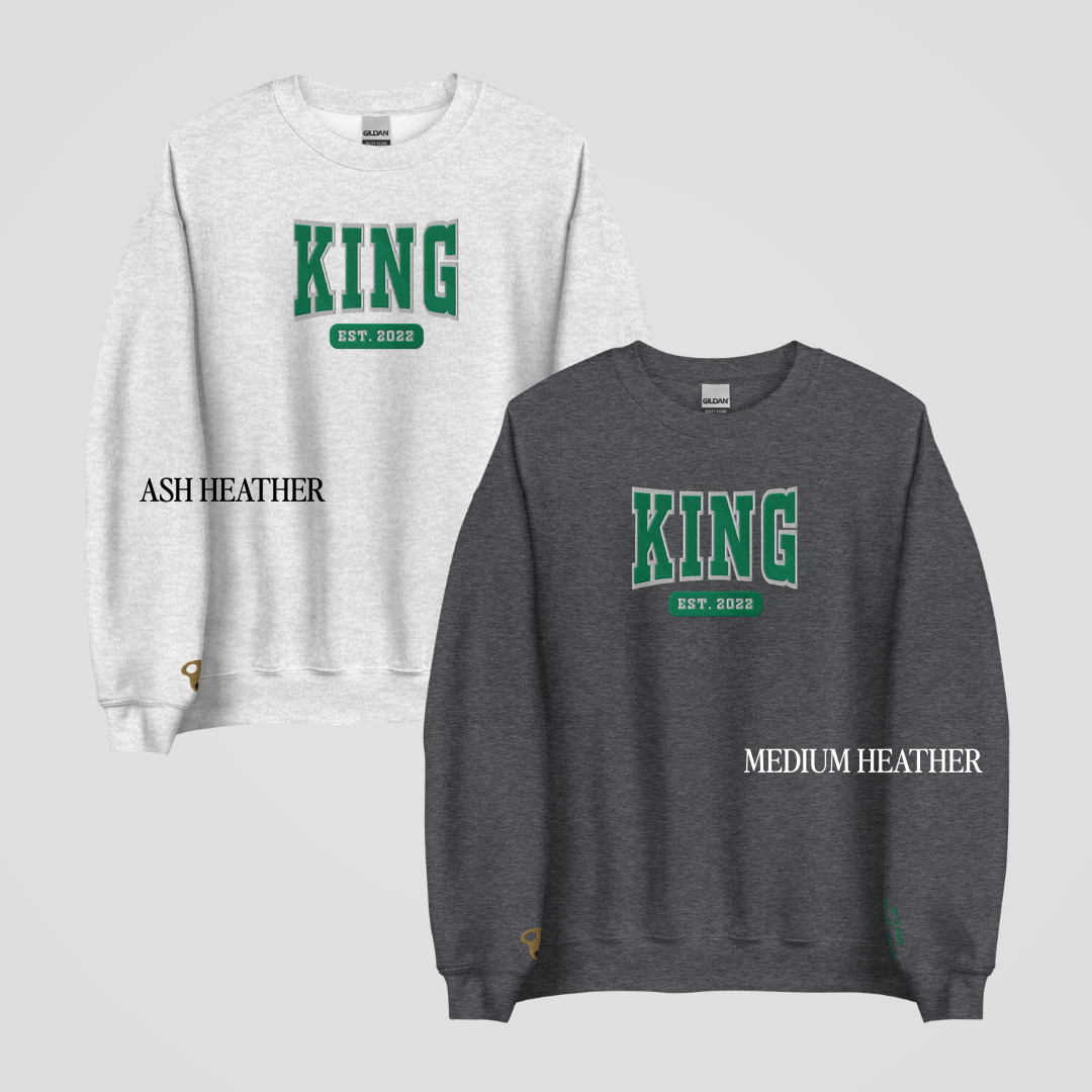 LEGACY OF GODS COLLEGIATE EMBROIDERED CREWNECKS *KILLIAN x GLYNDON EDITION