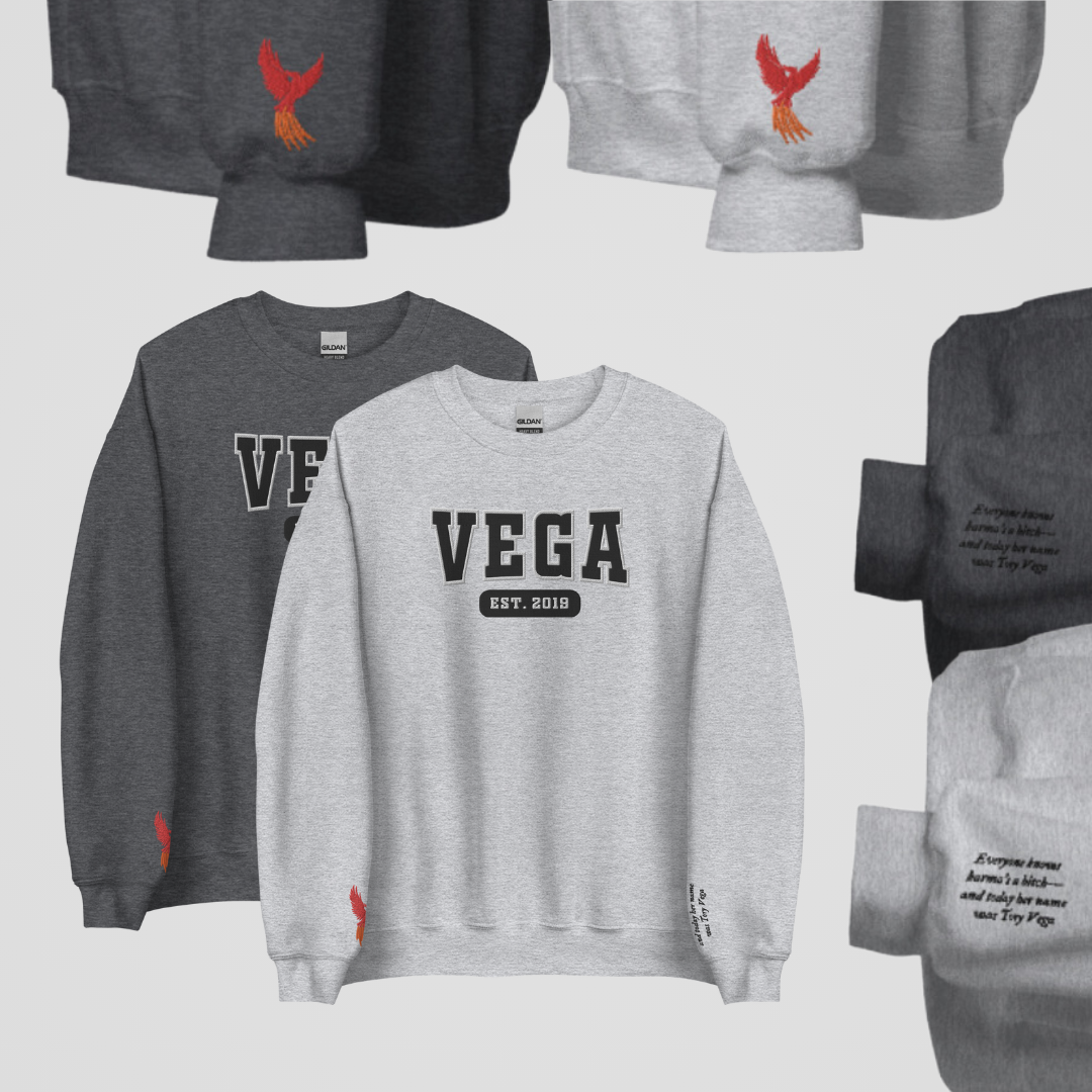 COLLEGIATE EMBROIDERED CREWNECK *ZODIAC ACADEMY EDITION