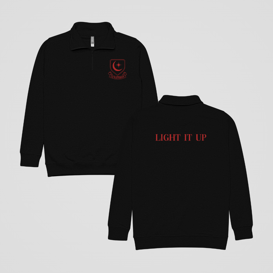 MAASVERSE LOCATIONS EMBROIDERED FLEECE QUARTER-ZIP JACKET