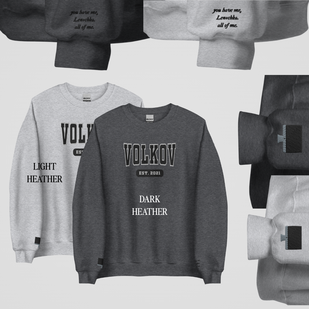 BRATVA COLLEGIATE EMBROIDERED CREWNECKS *ADRIAN x LIA EDITION