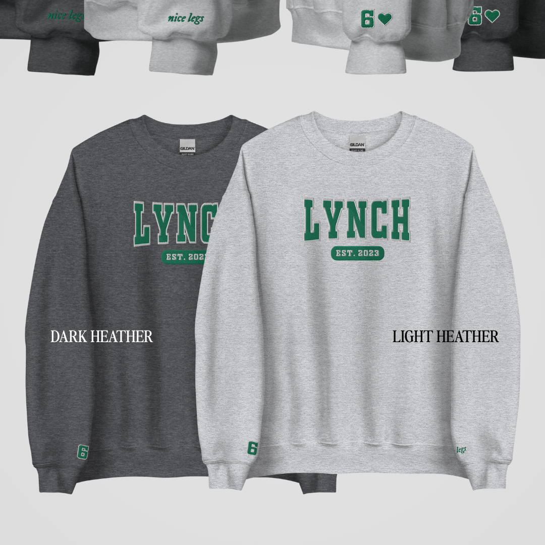 TOMMEN COLLEGIATE EMBROIDERED CREWNECKS *JOEY x AOIFE EDITION