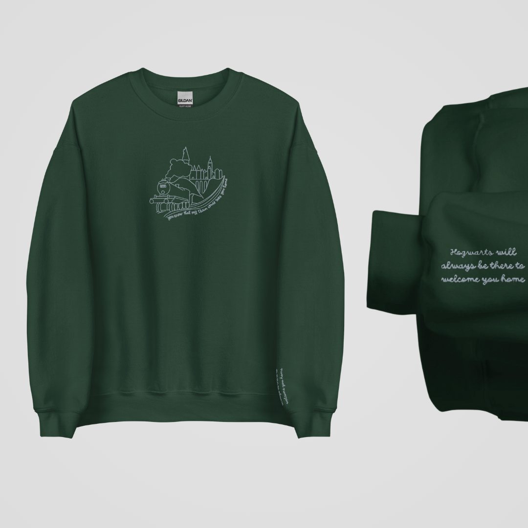 WELCOME YOU HOME EMBROIDERED CREWNECK