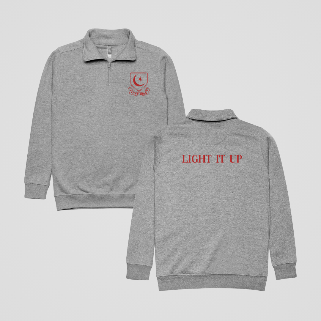 MAASVERSE LOCATIONS EMBROIDERED FLEECE QUARTER-ZIP JACKET