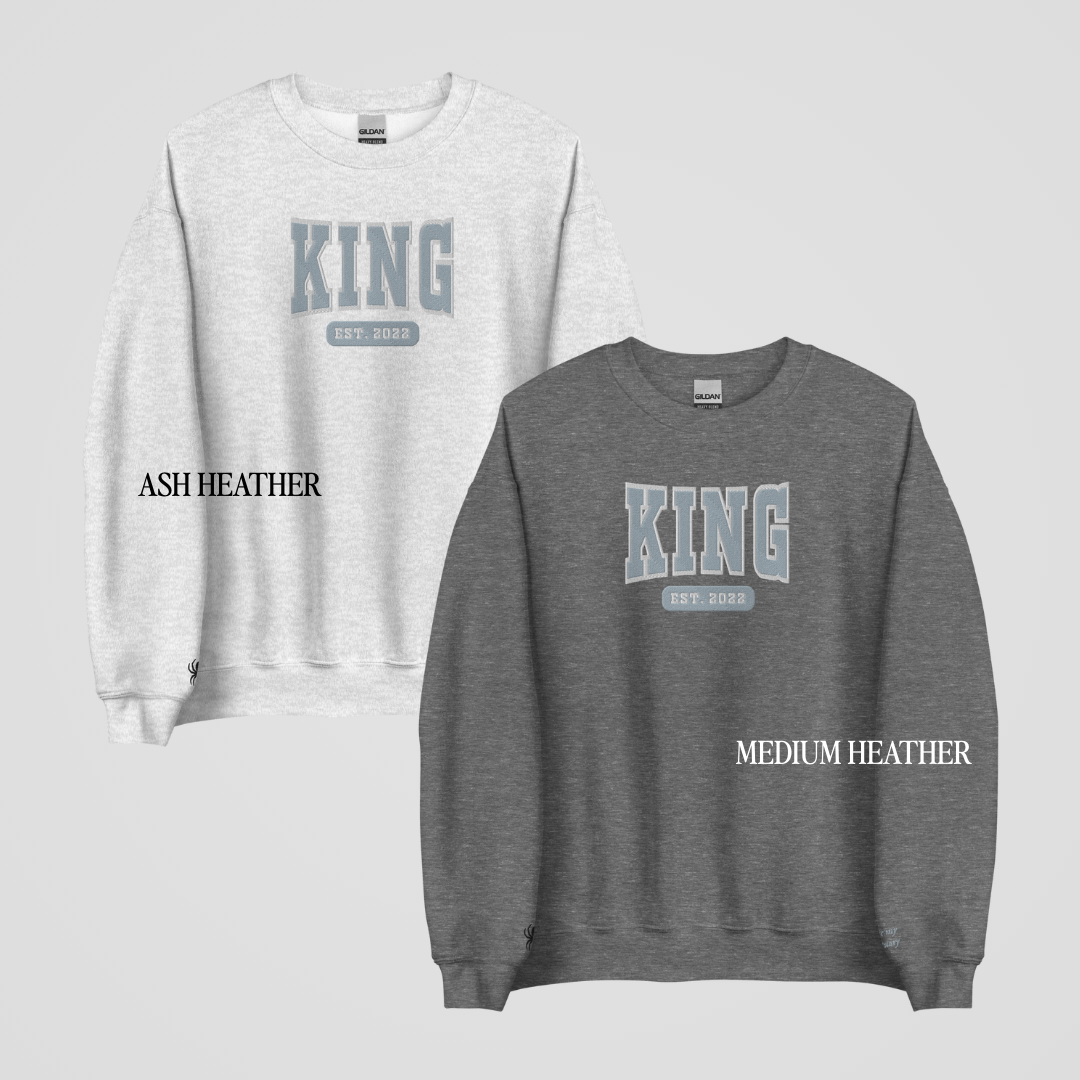 LEGACY OF GODS COLLEGIATE EMBROIDERED CREWNECKS *CREIGHTON x ANNIKA EDITION