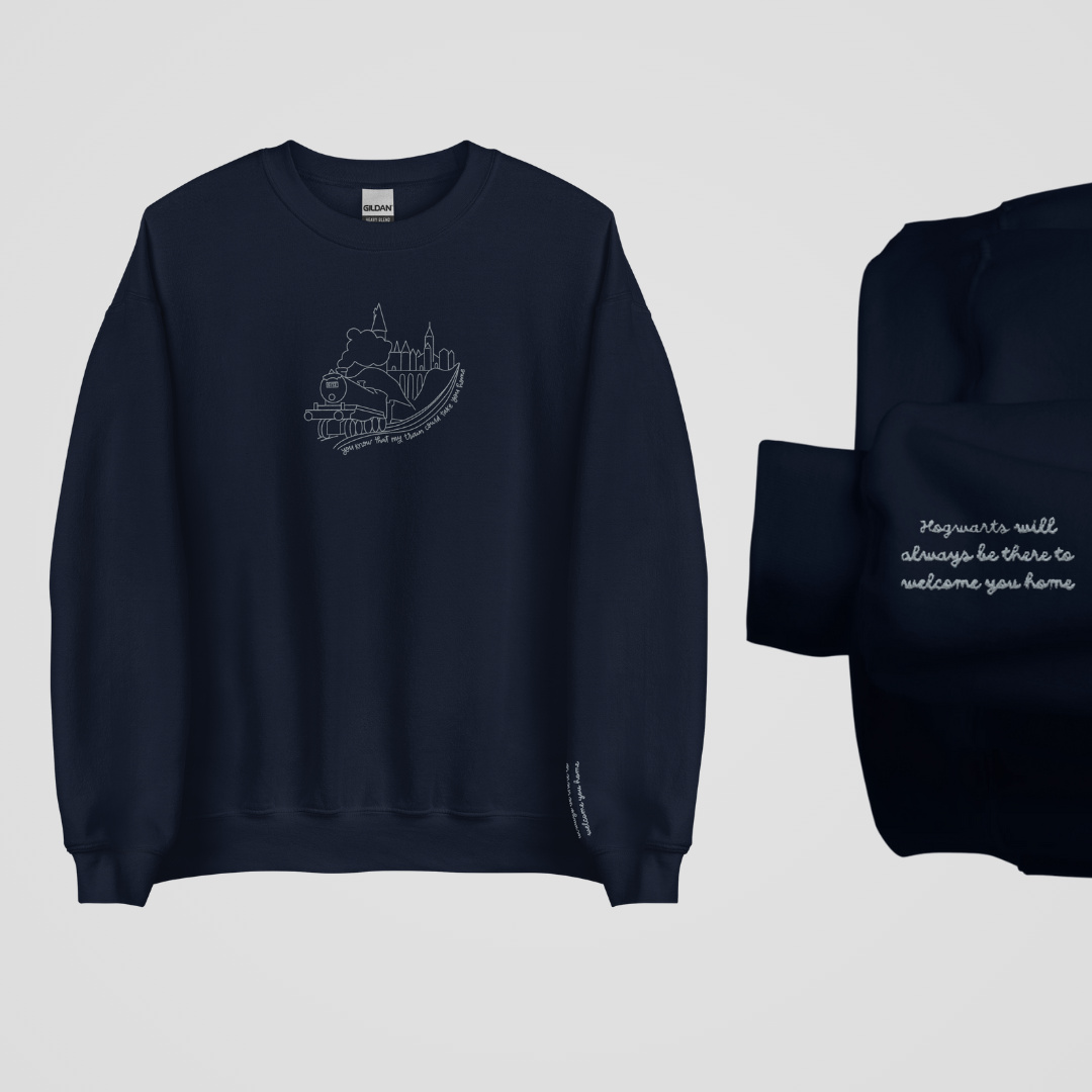 WELCOME YOU HOME EMBROIDERED CREWNECK
