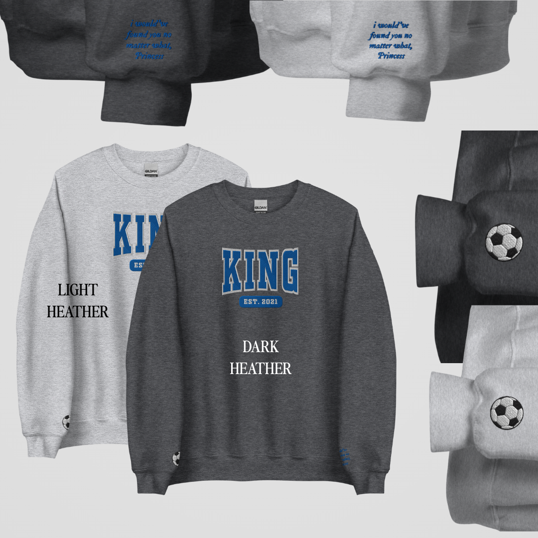 ROYAL ELITE COLLEGIATE EMBROIDERED CREWNECKS *LEVI x ASTRID EDITION