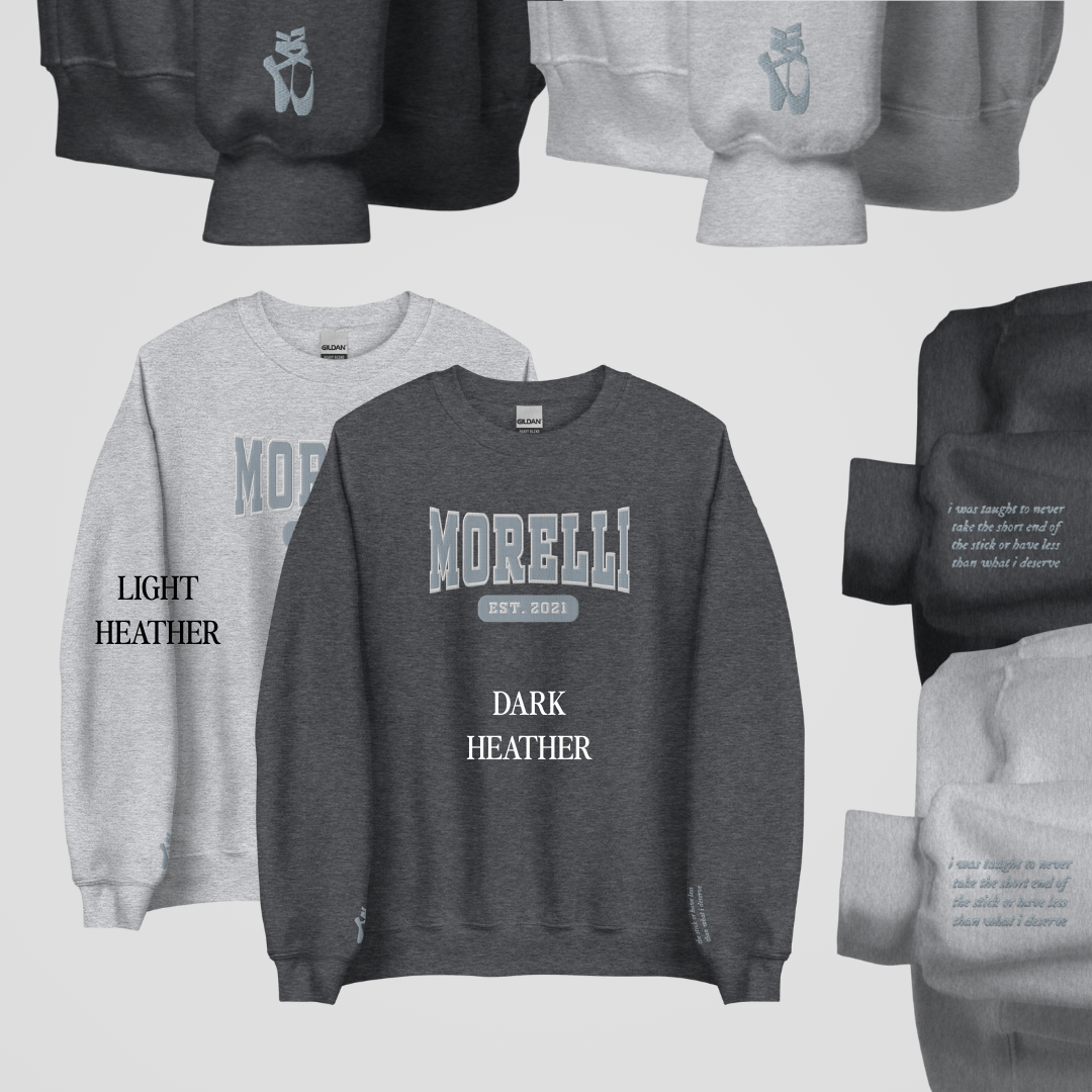 BRATVA COLLEGIATE EMBROIDERED CREWNECKS *ADRIAN x LIA EDITION