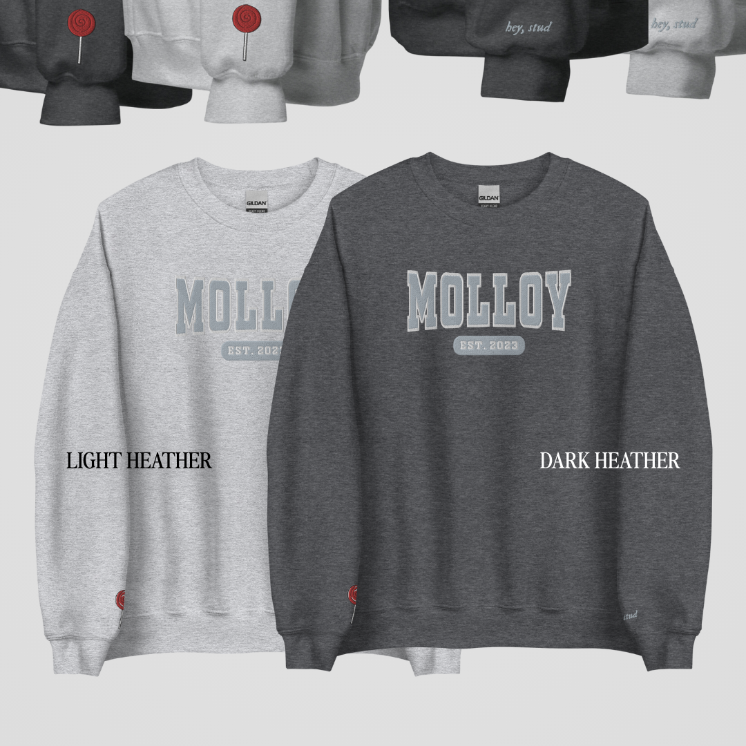 TOMMEN COLLEGIATE EMBROIDERED CREWNECKS *JOEY x AOIFE EDITION